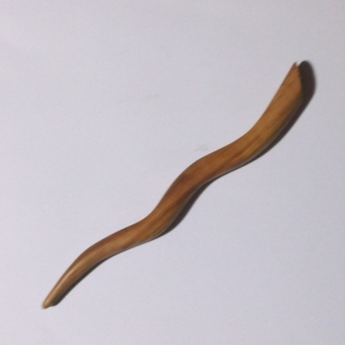 Olivewood hairstick handmade by Natural Craft supplied by Longhaired Jewels